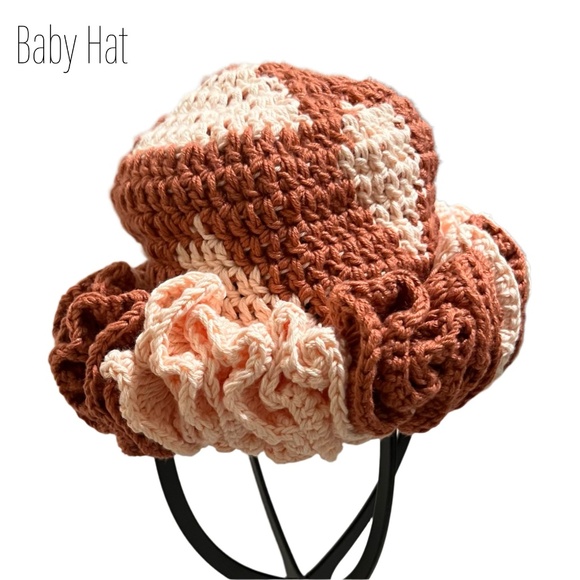 ThreadsByHannah Handmade Mommy and Me Hats Ruffle Set - Picture 7 of 14